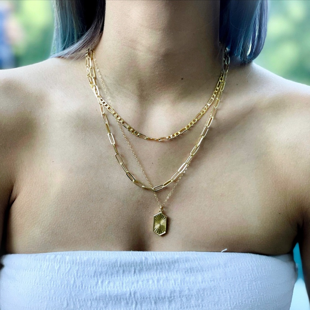 Paper Clip Necklace | 14k Gold Filled